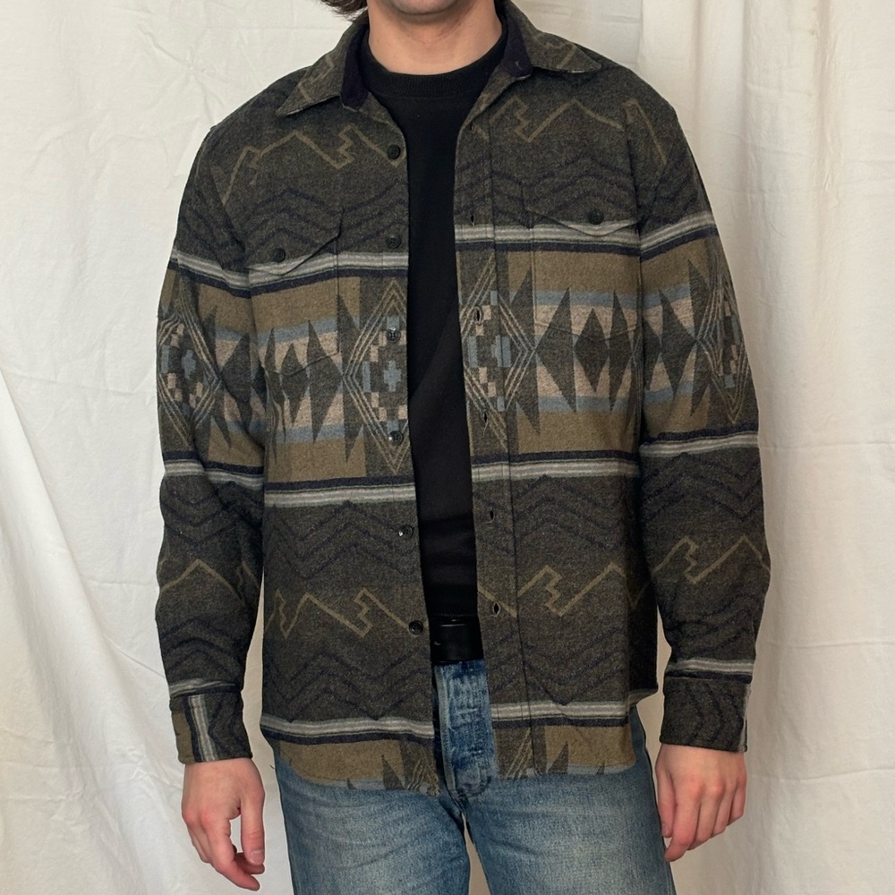Pendleton Pinetop Wool Shirt in slate blue